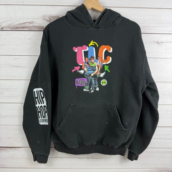 Vintage TLC Pullover Hoodie Cross Colours Size Medium READ DESCRIPTION - Picture 1 of 8